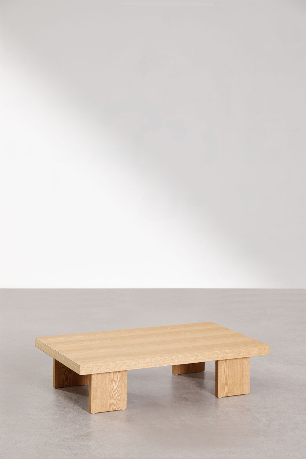 Tavolino rettangolare 100x60 cm in MDF e impiallacciato Bernay