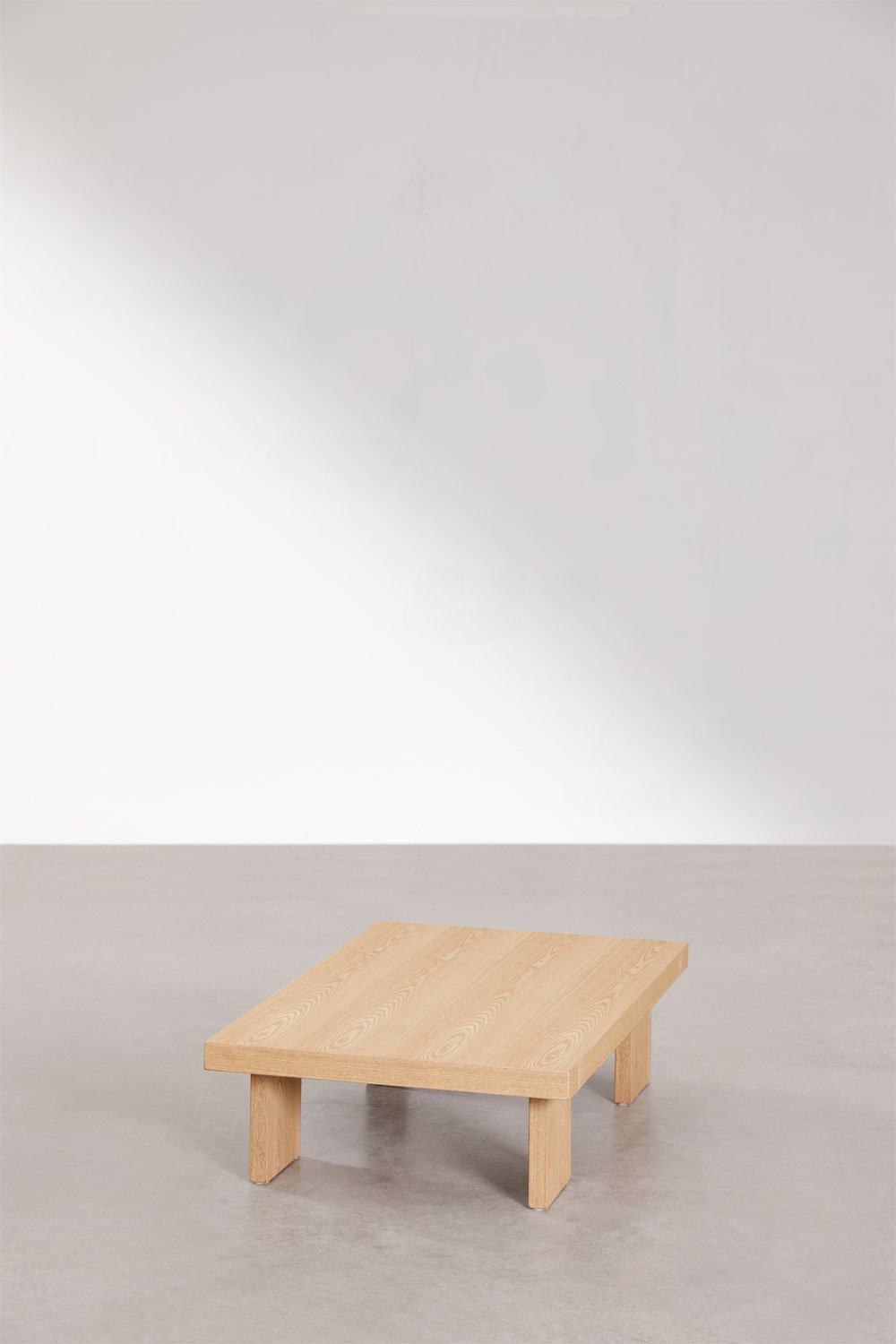 Tavolino rettangolare 100x60 cm in MDF e impiallacciato Bernay