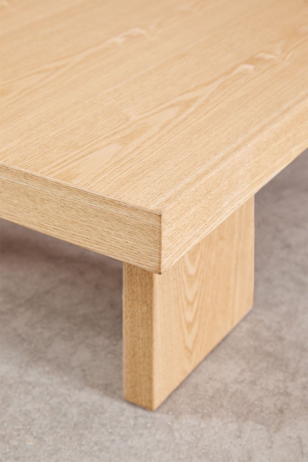 Tavolino rettangolare 100x60 cm in MDF e impiallacciato Bernay