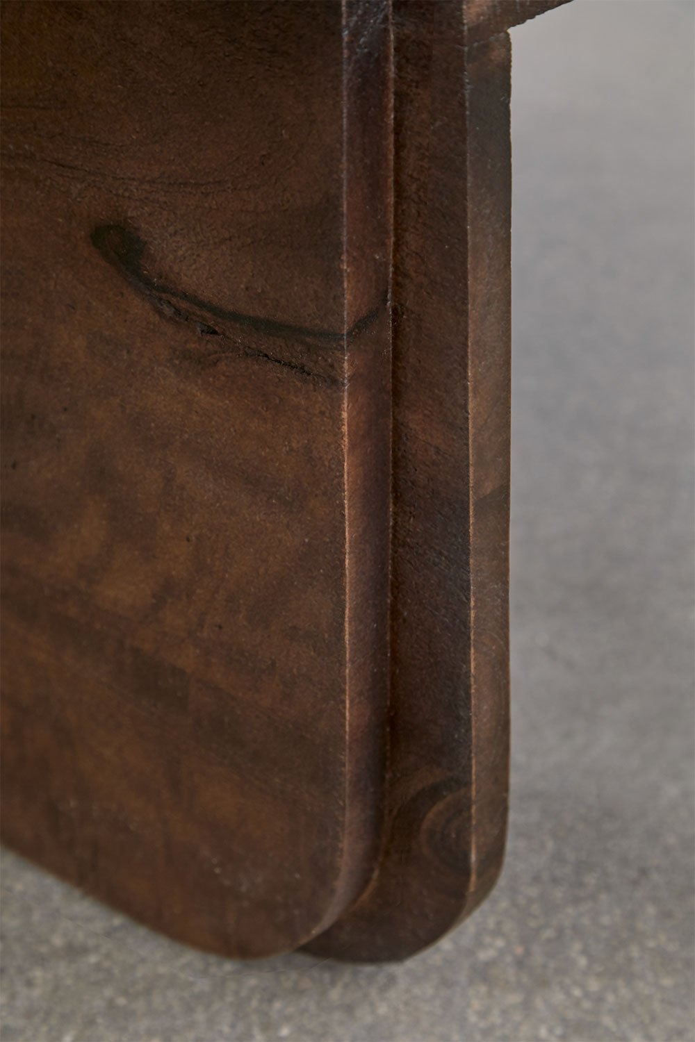 Tavolino da caffè 90x90 cm in pietra naturale e legno di mango Clotsh