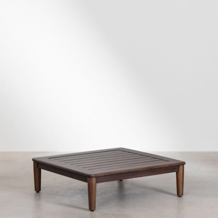 Tavolino quadrato Giulia 85x85 cm in legno di acacia
