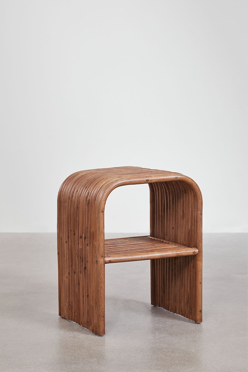 Tavolino rettangolare in rattan (35x40 cm) Nolay