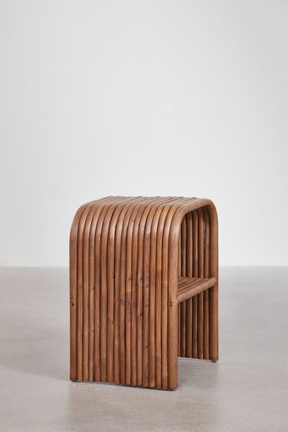Tavolino rettangolare in rattan (35x40 cm) Nolay
