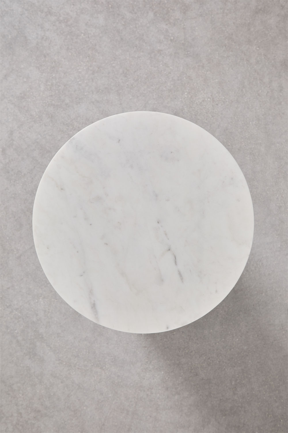 Tavolino rotondo Ø35 cm in marmo Mencia