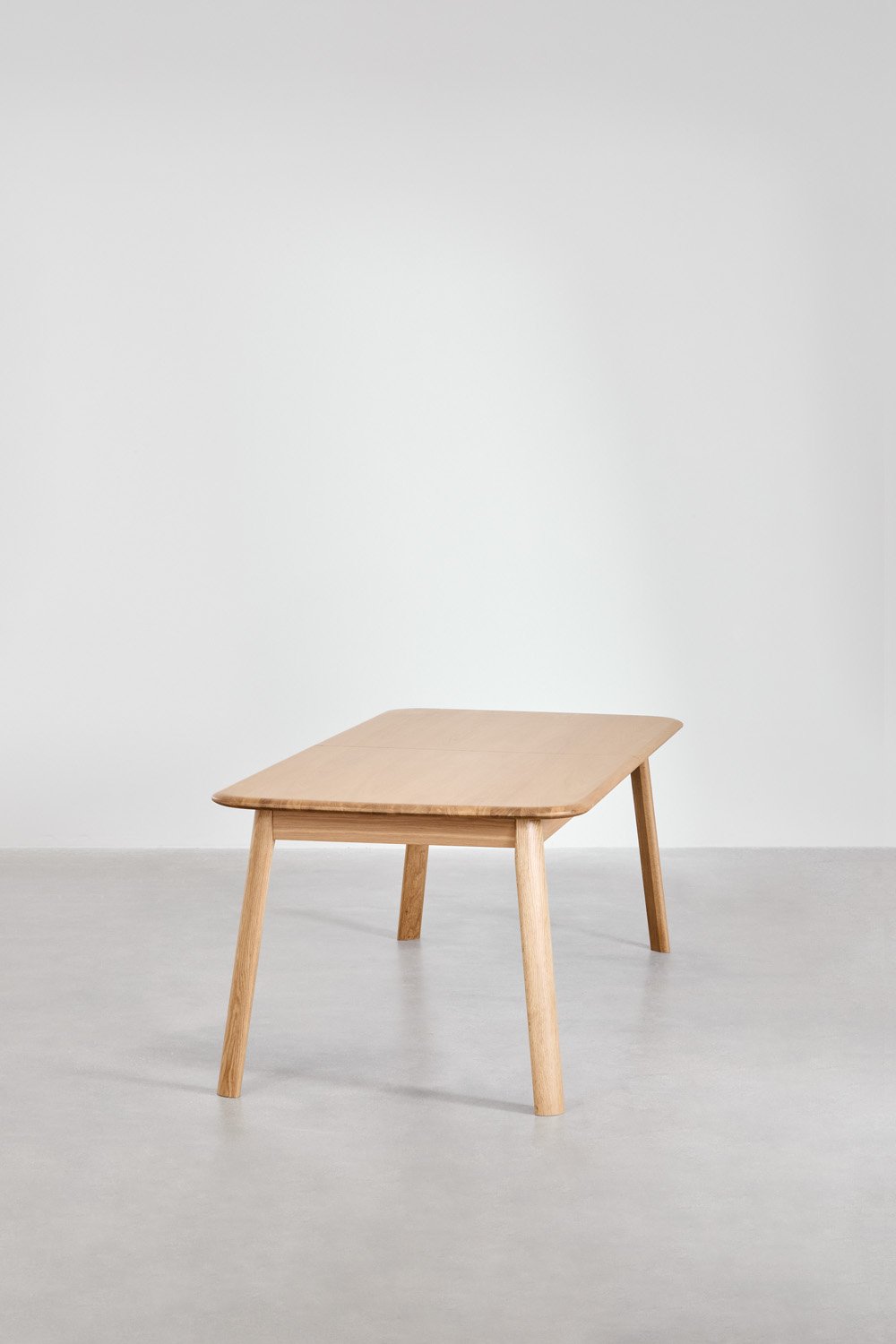 Tavolo da pranzo allungabile in legno di rovere (220-320x95 cm) Treveris