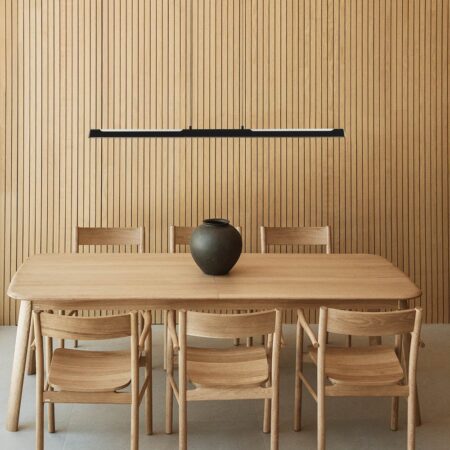 Tavolo da pranzo allungabile in legno di rovere (220-320x95 cm) Treveris