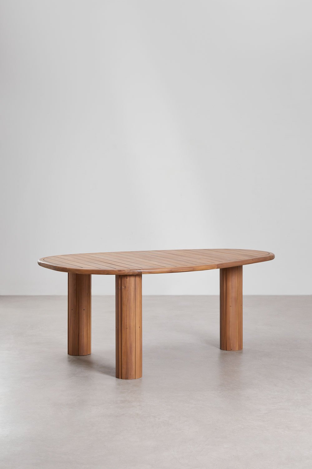 Tavolo da pranzo ovale 190 cm in legno di acacia Danara