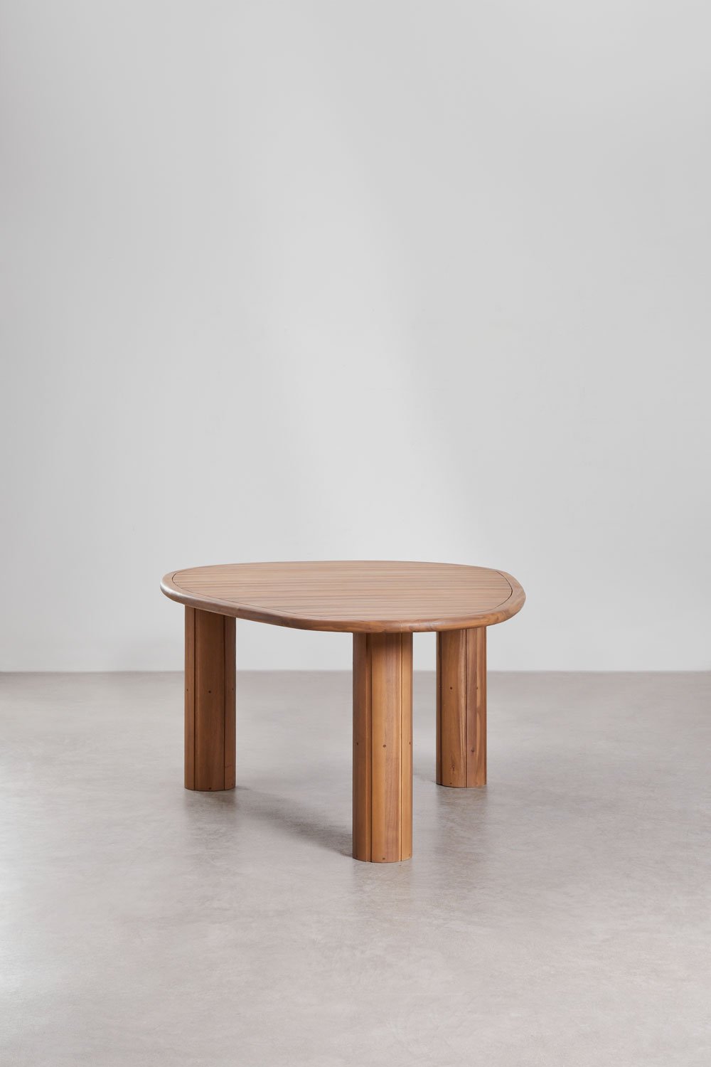 Tavolo da pranzo ovale 190 cm in legno di acacia Danara