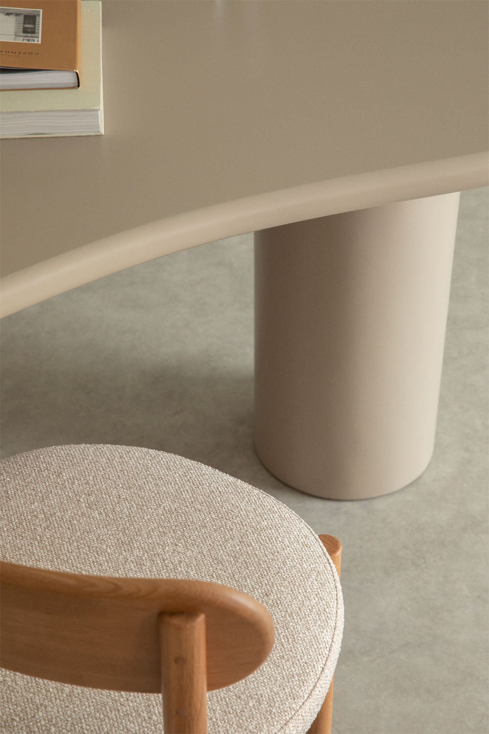 Tavolo da pranzo ovale in MDF (220x115 cm) Billie