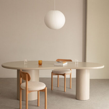 Tavolo da pranzo ovale in MDF (220x115 cm) Billie
