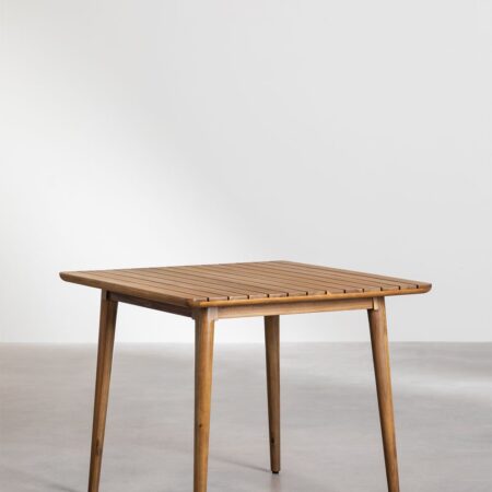 Tavolo da pranzo quadrato in legno di acacia (90 x 90 cm) Tenay