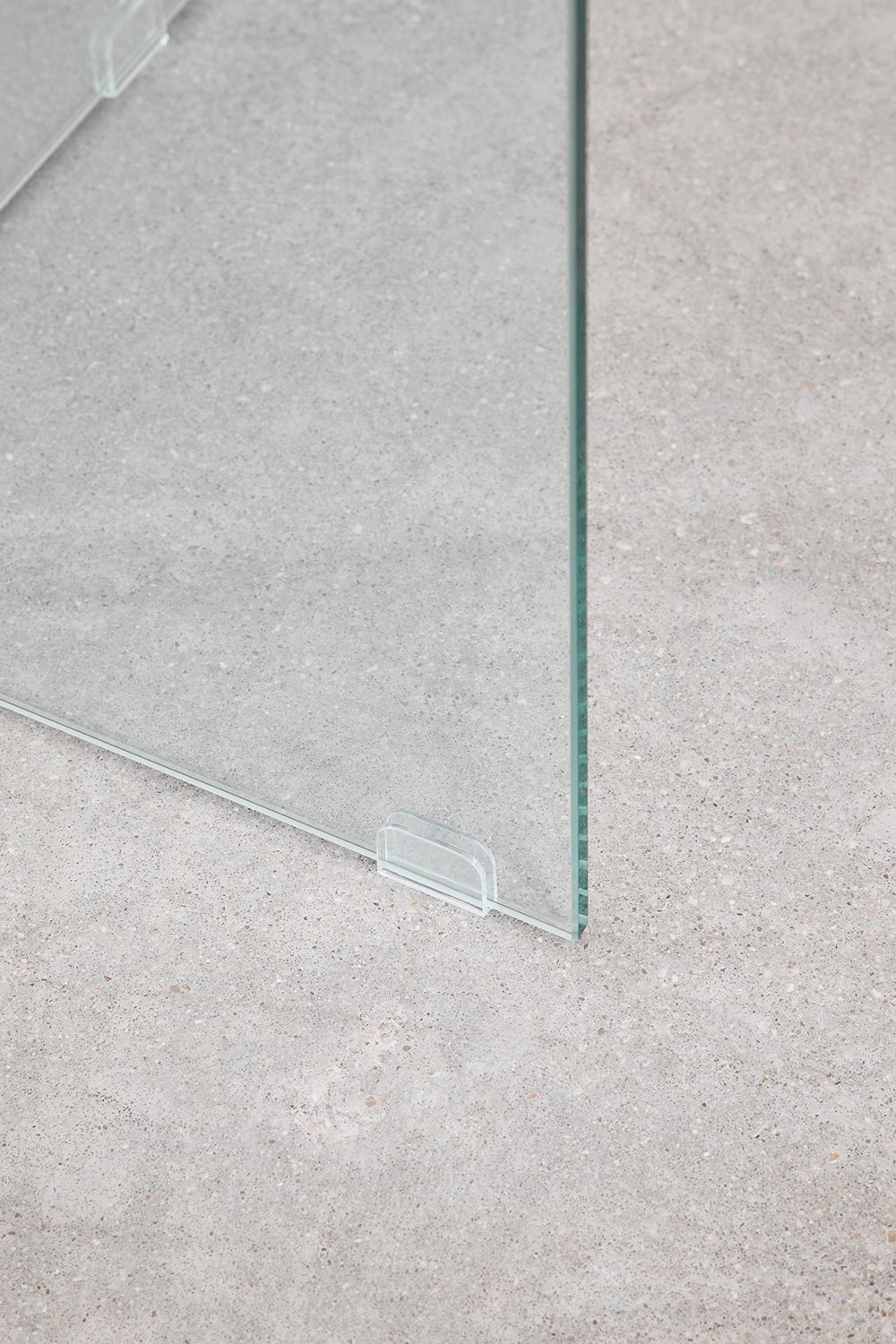 Tavolo da pranzo rettangolare 180x90 cm in vetro temperato Purio