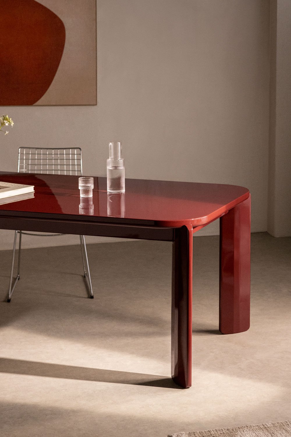 Tavolo da pranzo rettangolare 200x100 cm in MDF Ginevra
