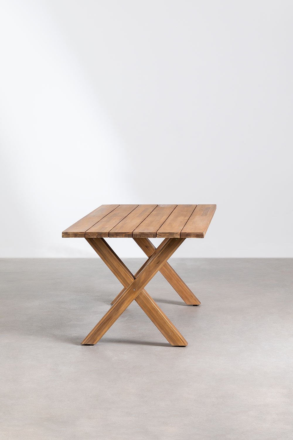 Tavolo da pranzo rettangolare in legno di acacia (180x90 cm) Giada