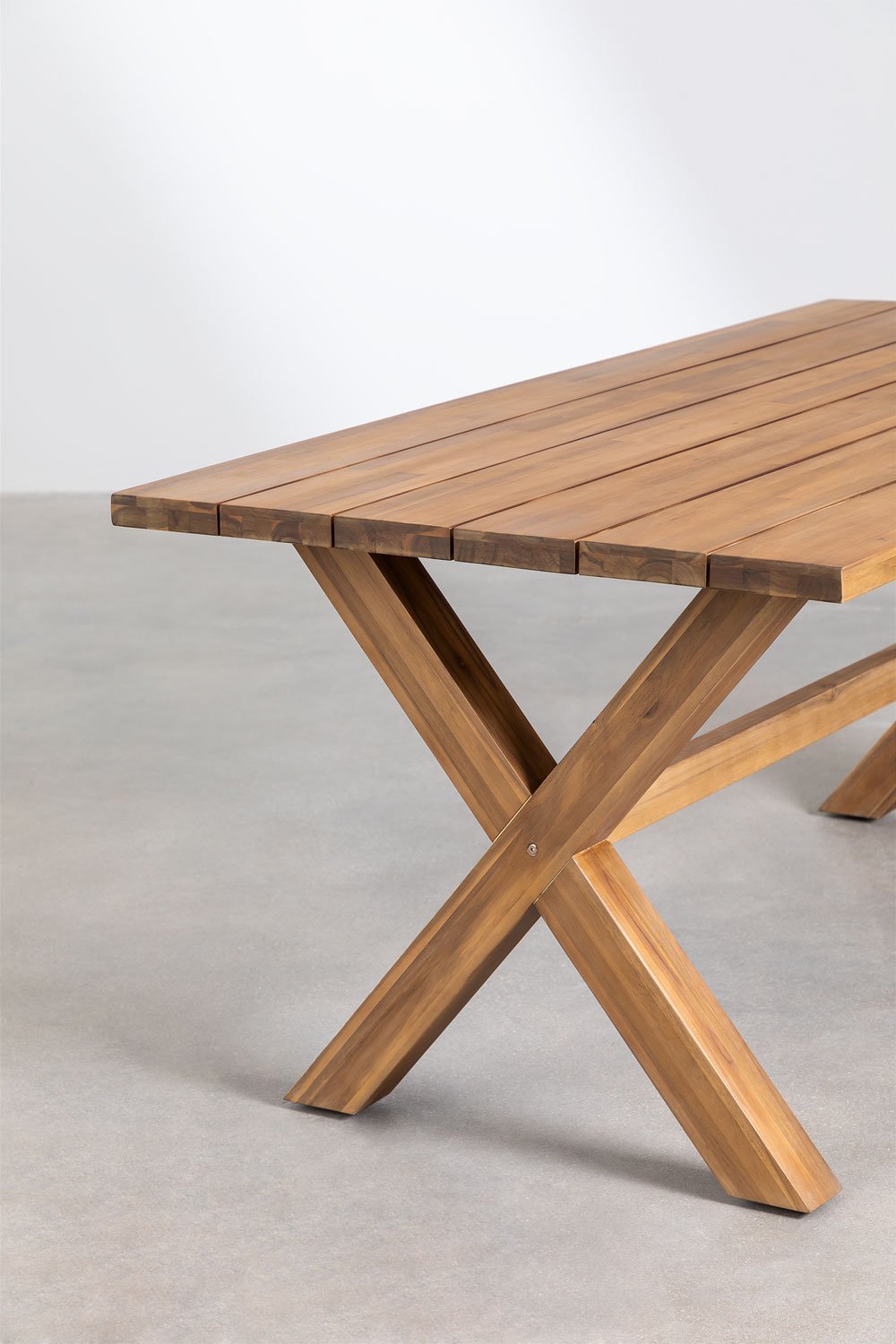 Tavolo da pranzo rettangolare in legno di acacia (180x90 cm) Giada
