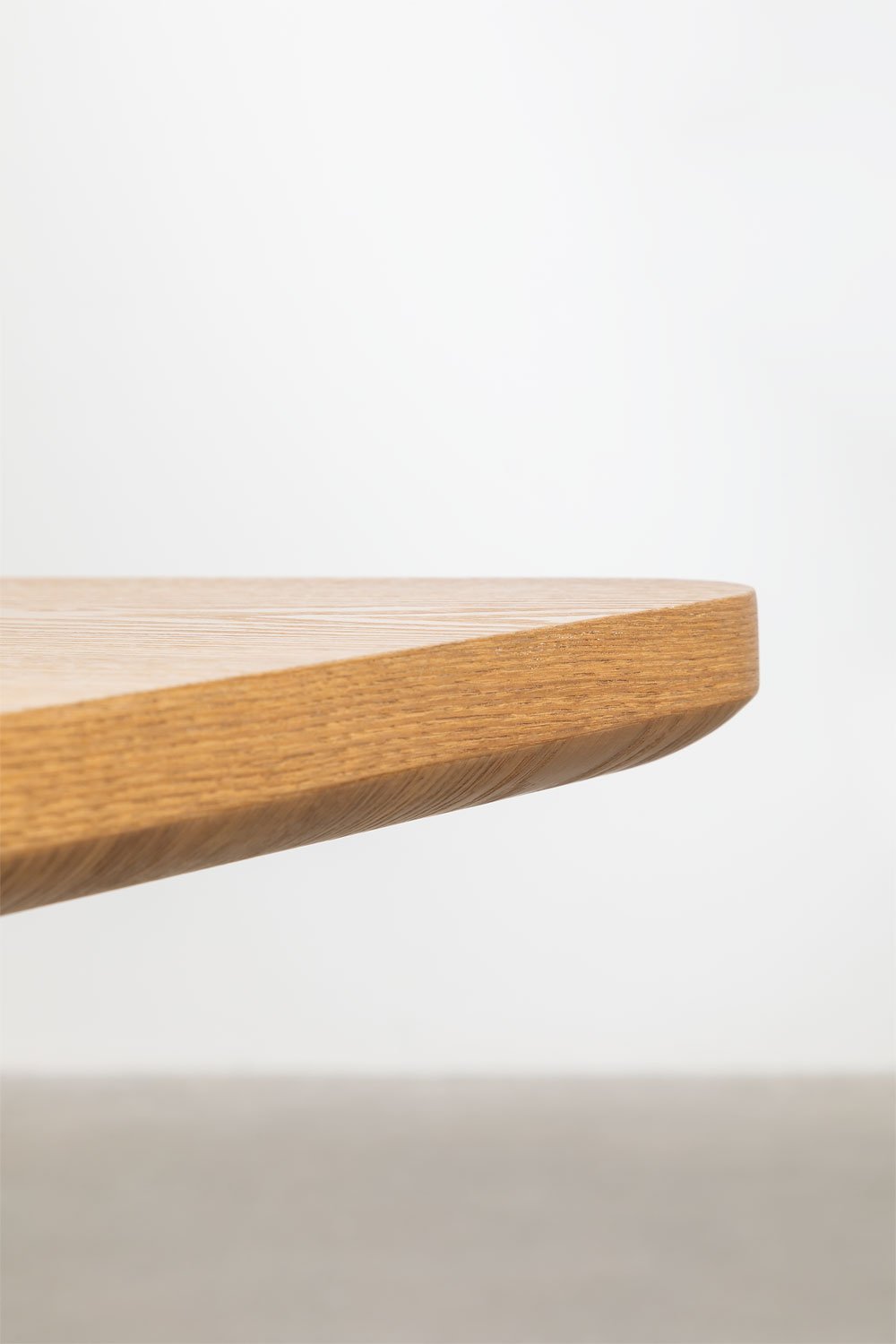 Tavolo da pranzo rettangolare 200x100 cm in MDF e impiallacciatura di frassino Noelys