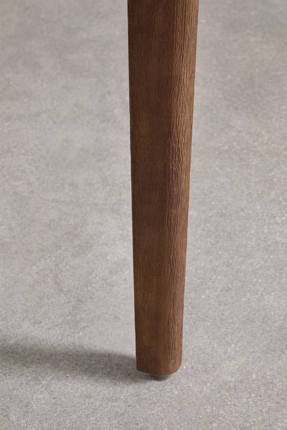 Tavolo da pranzo rotondo in cemento e legno di acacia (Ø100 cm) Xajul
