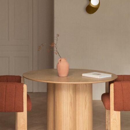 Tavolo da pranzo rotondo in legno (Ø120 cm) Athena