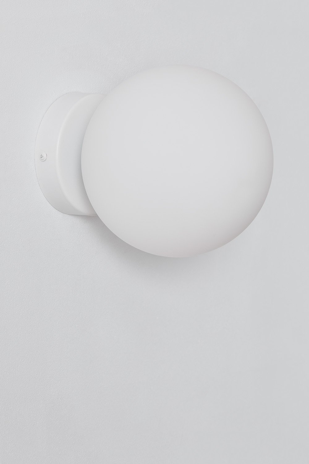 Applique da parete per bagno in acciaio inossidabile con sfera di vetro Uvol Traditional