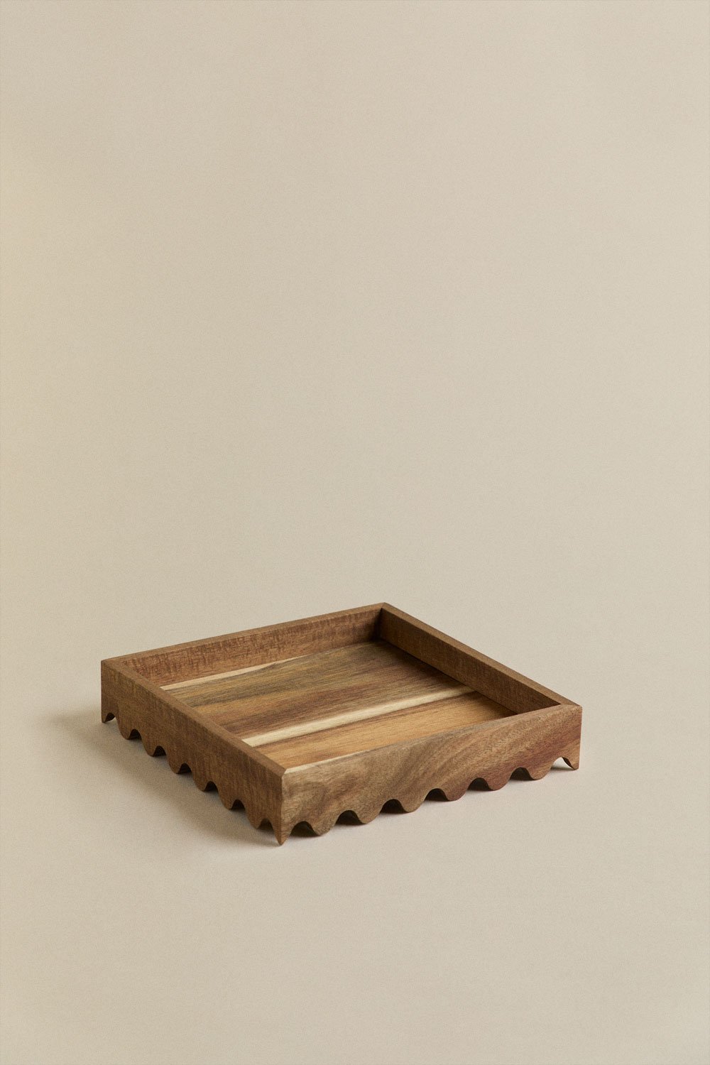 Vassoio decorativo in legno di acacia Gaupen