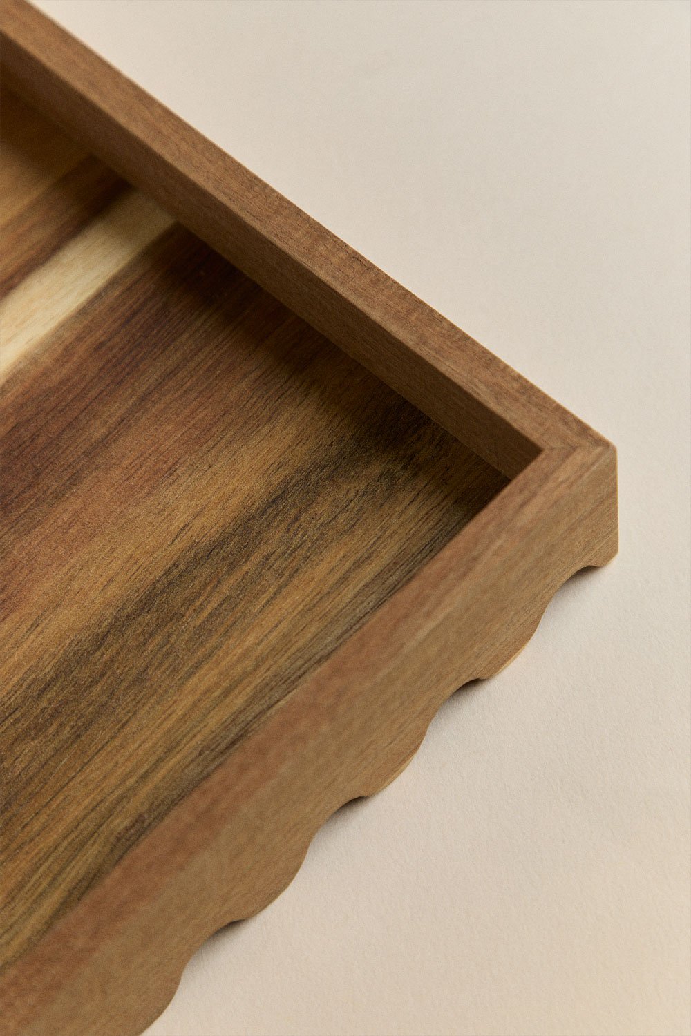 Vassoio decorativo in legno di acacia Gaupen
