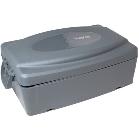 LogiLink LPS223 Contenitore per cavo 115 x 320 x 210 Plastica Grigio 1 pz.