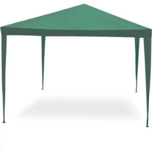 gazebo da esterno essenza “facile” in acciaio colore verde 3×4 metri