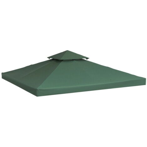 Outsunny Copertura per Gazebo da Giardino Anti-UV in Poliestere 3x3m