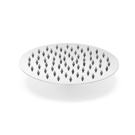Wiltec Soffione doccia rotondo 25 cm effetto pioggia in acciaio inossidabile