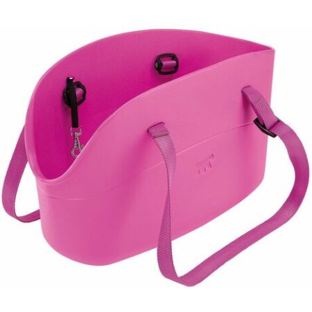 Ferplast WITH-ME Borsa in resina per il trasporto di cani di piccola taglia. Vari colori.. Variante  - Misure: 21.5 x 43.5 x h 25 cm - Fucsia
