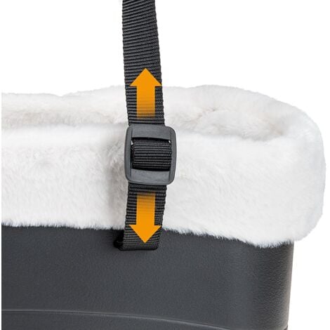 Ferplast WITH-ME WINTER Borsa per cani in resina con rivestimento. 3 colori.. Variante  - Misure: 21.5 x 43.5 x h 27 cm - Nero
