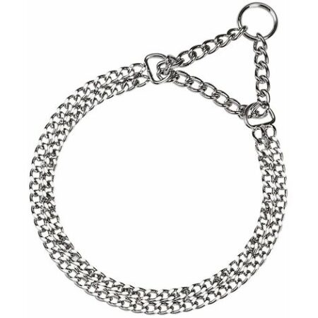 Ferplast CHROME CSS Collare a semi-strangolo per cani in acciaio cromato - 6 misure. Variante CSS5572 - Misure: A: 44-52 cm -