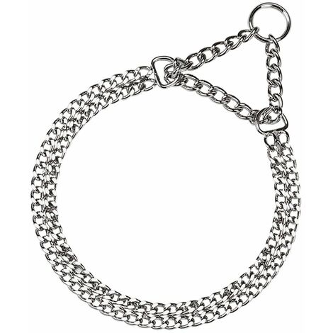 Ferplast CHROME CSS Collare a semi-strangolo per cani in acciaio cromato - 6 misure. Variante CSS5572 - Misure: A: 44-52 cm -