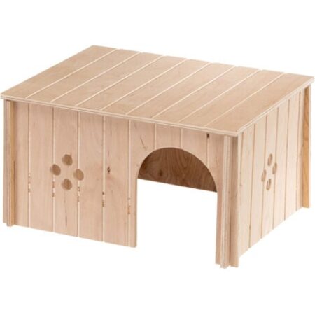 Ferplast SIN 4647 Casetta per conigli Ferplast SIN 4647 in legno FSC  ecosostenibile. Variante SIN 4647 - Misure: 37 x 27.7 x h 20 cm -