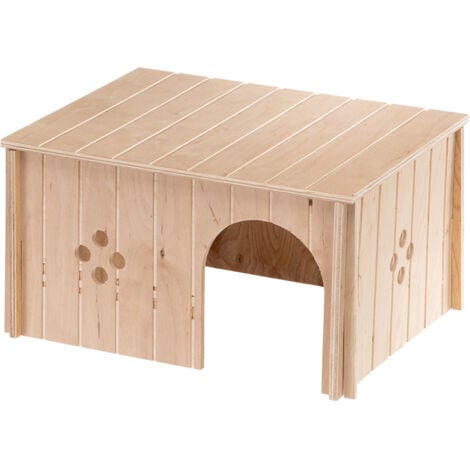 Ferplast SIN 4647 Casetta per conigli Ferplast SIN 4647 in legno FSC  ecosostenibile. Variante SIN 4647 - Misure: 37 x 27.7 x h 20 cm -