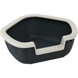 Ferplast DAMA Lettiera per gatti angolare Ferplast DAMA. Variante DAMA – Misure: 57.5 x 51.5 x h 22 cm – Nero