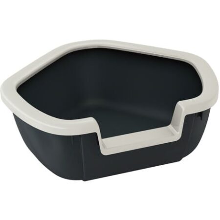 Ferplast DAMA Lettiera per gatti angolare Ferplast DAMA. Variante DAMA - Misure: 57.5 x 51.5 x h 22 cm - Nero
