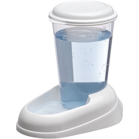 Ferplast NADIR - 3 L Distributore d’acqua - 2 colori. Variante NADIR - Misure: 20.2 x 29.2 x h 28.8 cm - 3 L - Bianco