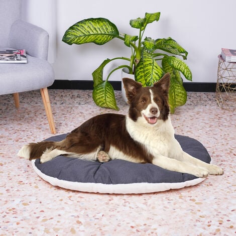 Ferplast RELAX F Cuscino in cotone e peluche per cani e gatti. Varie misure.. Variante 89/10 - Misure: 85 x 55 cm - Grigio