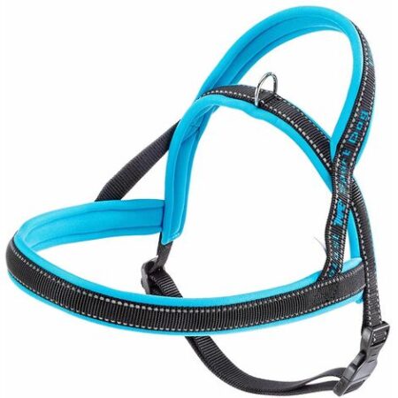 Ferplast SPORT DOG P Pettorina per cani con imbottitura soft. Varie misure e colori fluo.. Variante MEDIUM - Misure: A: 58 cm B: 69-86 cm - Blu