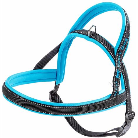 Ferplast SPORT DOG P Pettorina per cani con imbottitura soft. Varie misure e colori fluo.. Variante MEDIUM - Misure: A: 58 cm B: 69-86 cm - Blu