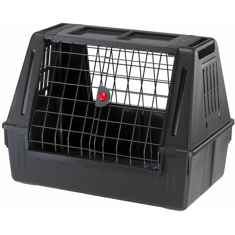 Ferplast ATLAS CAR SCENIC Trasportino per cani da auto. Varie misure.  . Variante 80 - Misure: 82 x 51 x h 61 cm - Nero