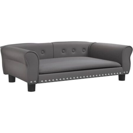 Lettino per Cani Grigio 95x55x30 cm in Similpelle vidaXL