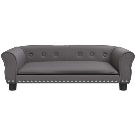 Lettino per Cani Grigio 95x55x30 cm in Similpelle vidaXL
