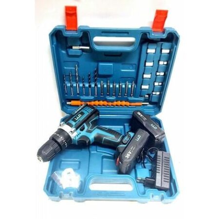 Trapano avvitatore doppia batteria a litio 36V MAX + valigetta 26 accessori LLD