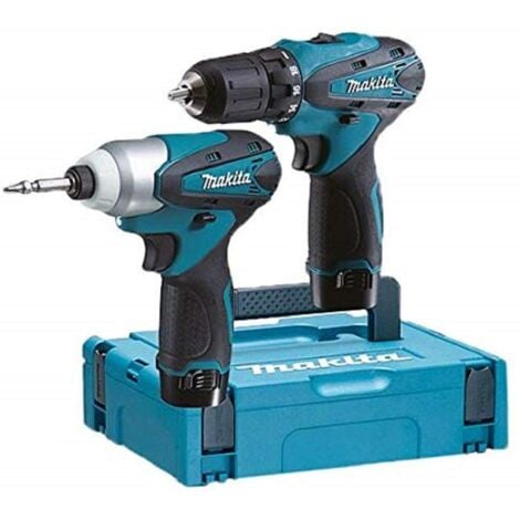 MAKITA - Kit/Cofanetto Trapano + Avvitatore 10,8 V Li-Ion 1,3 Ah DF330D + TD090D - LCT204J