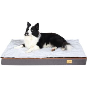 Cuscino Materassino per cani Materasso Cuccia per cane Taglia Grande in Memory foam Sfoderabile Lavabile – XL 110x85x10cm