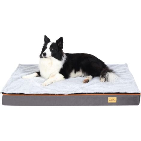 Cuscino Materassino per cani Materasso Cuccia per cane Taglia Grande in Memory foam Sfoderabile Lavabile - XL 110x85x10cm