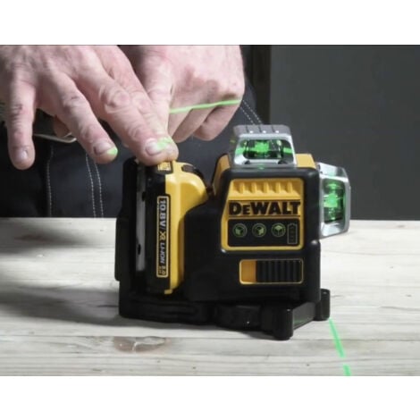 Laser 3 linee 360° DEWALT XR Litio 10.8V 2.0Ah raggio verde - DCE089D1G