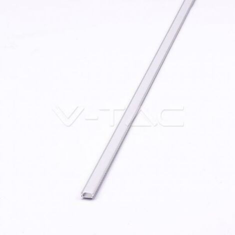 V-tac profilo in alluminio 2mt per strisce a led argento vt-8113 3355